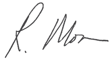 Signature Richard Mora, CEO